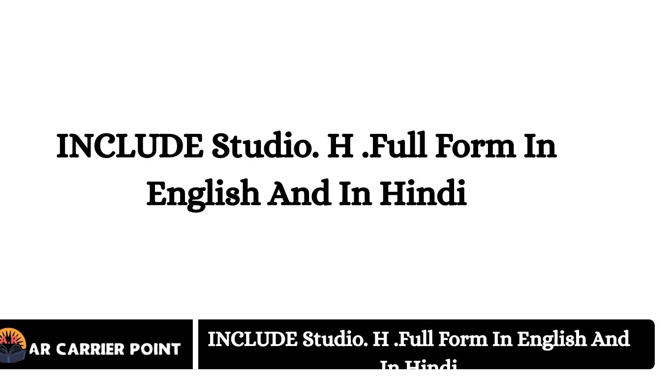 INCLUDE Studio. H