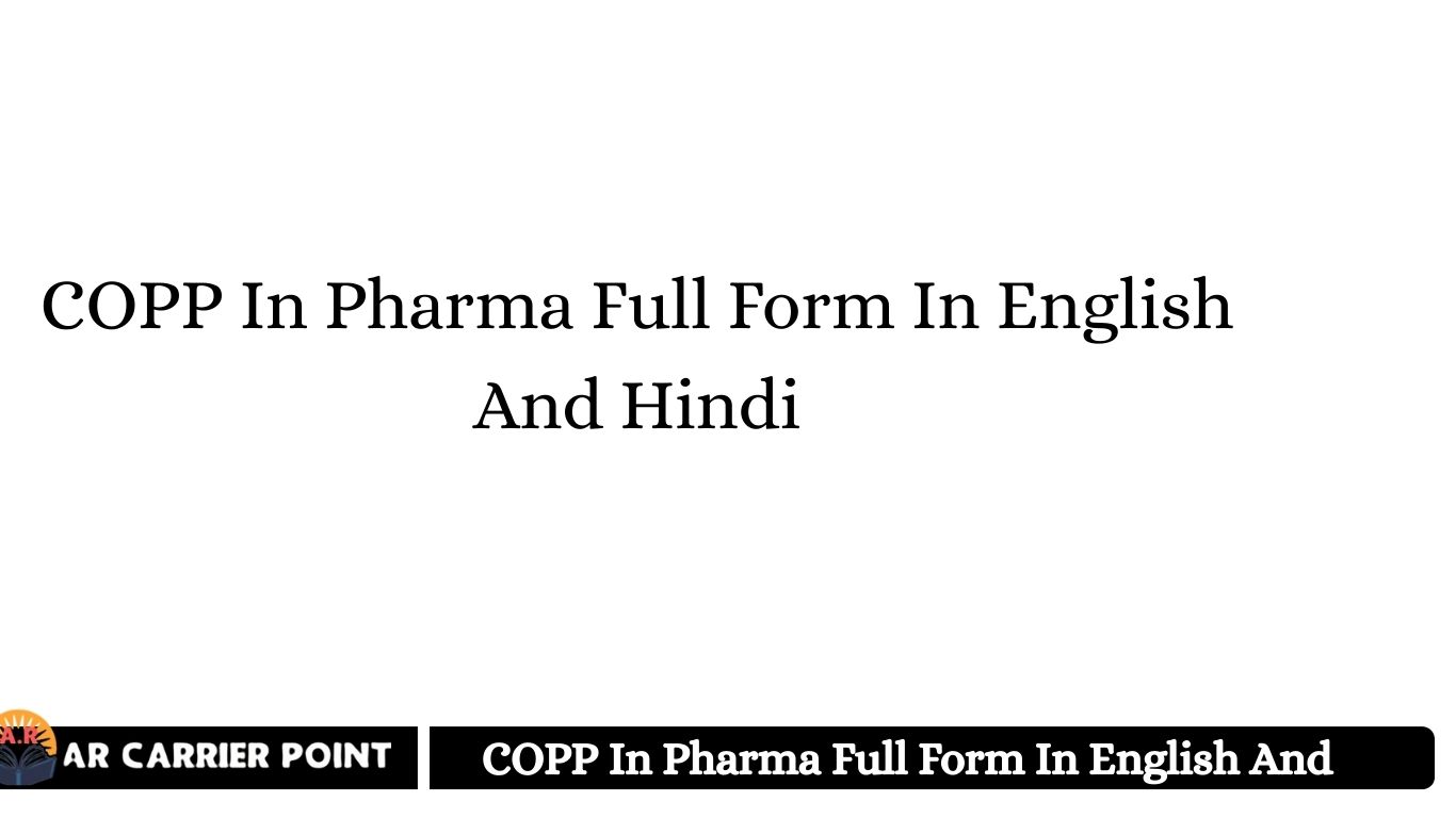 COPP In Pharma