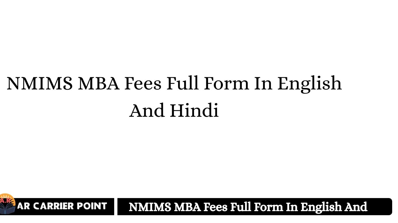 NMIMS MBA Fees