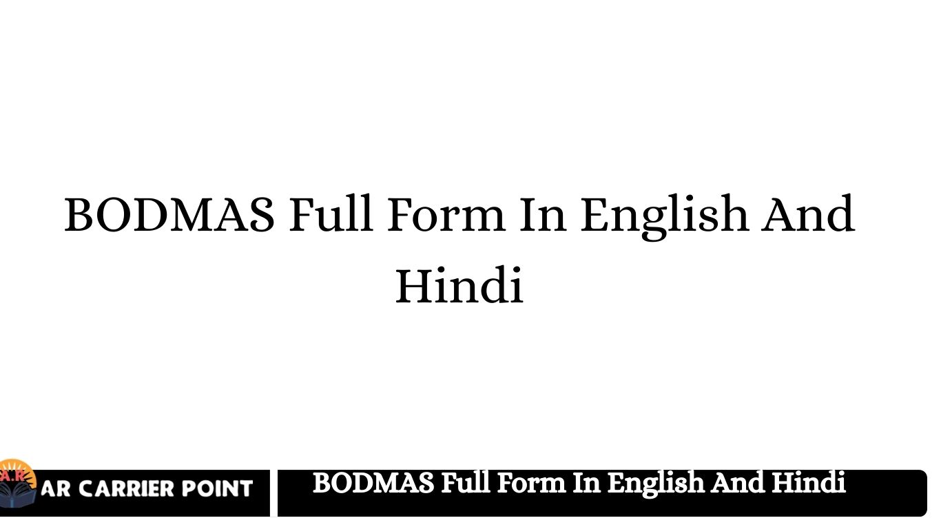 BODMAS