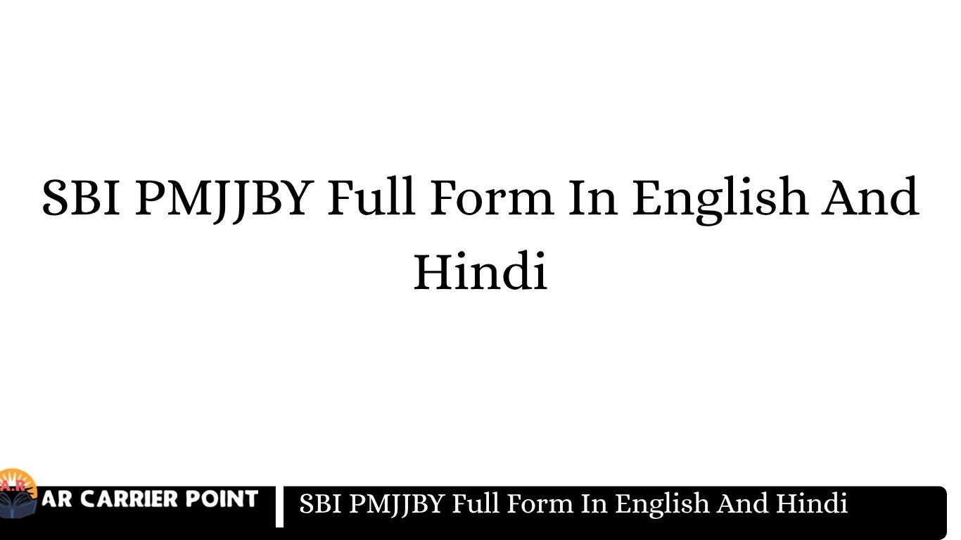 SBI PMJJBY