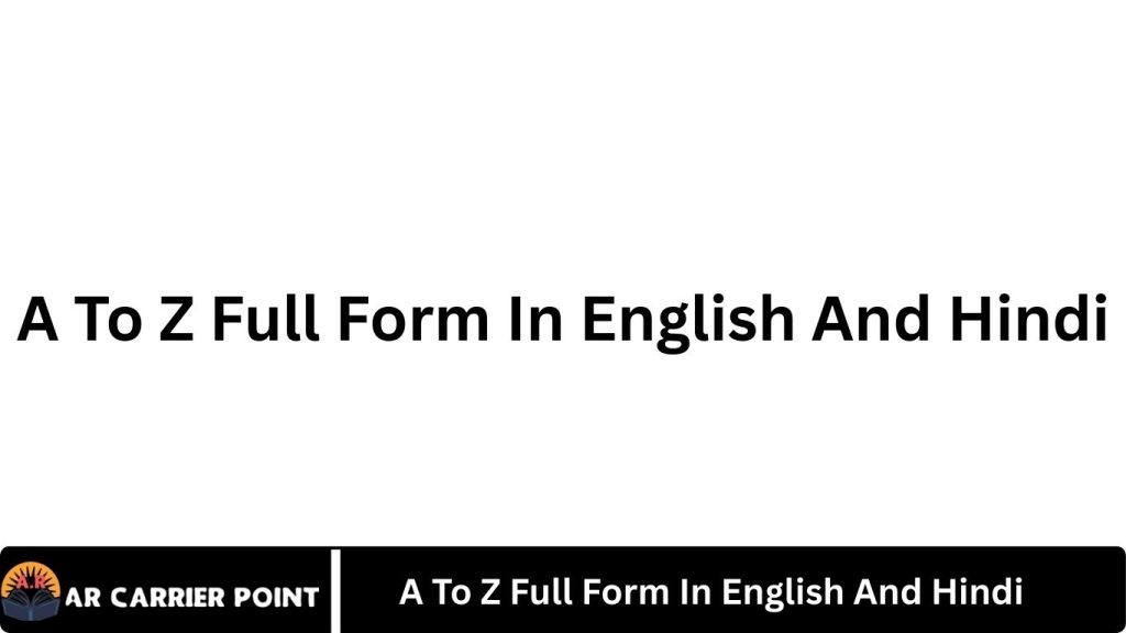 A To Z