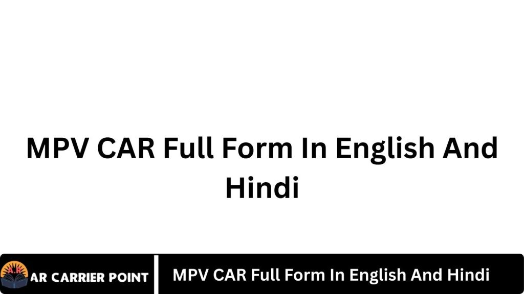MPV CAR